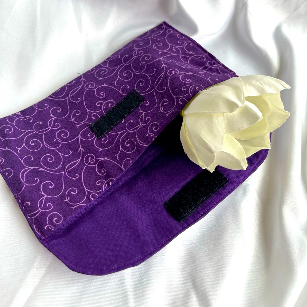 Purple flat pouch